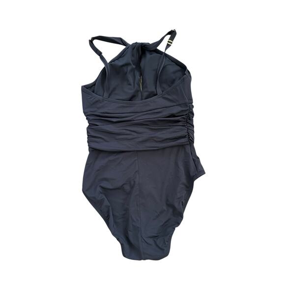 Bleu Rod Beattie Women Urban Goddess High Neck One-Piece Swimsuit Black Size 4 - Picture 4 of 10
